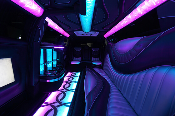 inside a limo